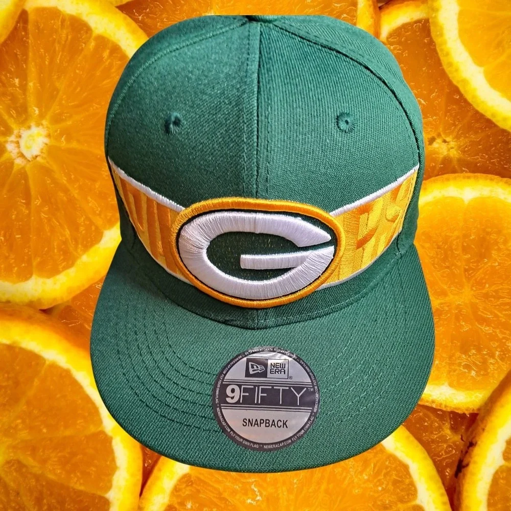 New Era Green Bay Packers 9FIFTY Snapback Hat NFL Football Cap‎